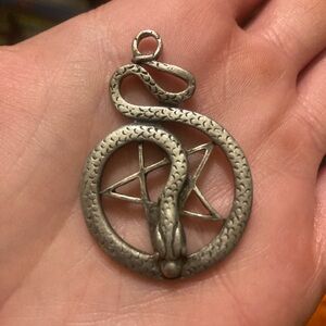 Silver Snake Pendant for Reptile Enthusiasts